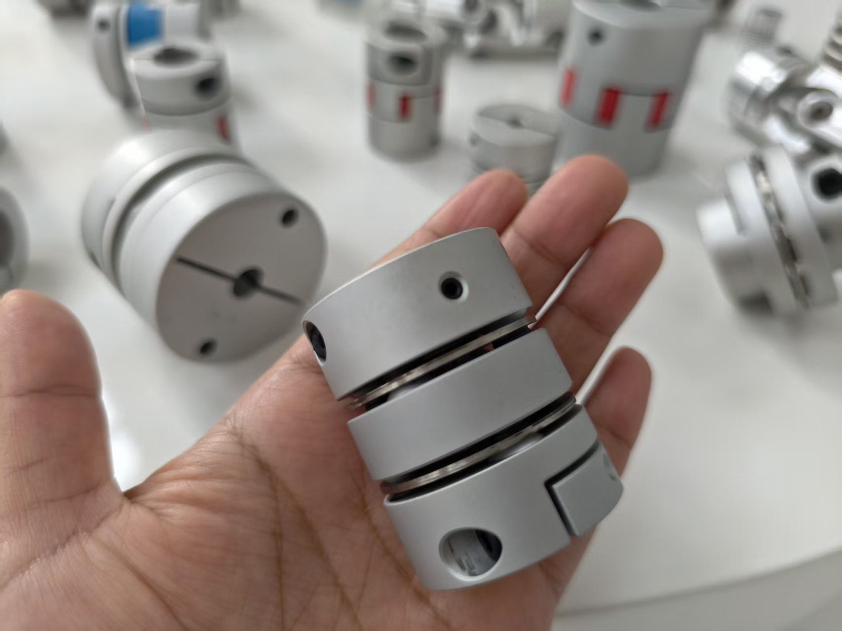 Der langlebige RSK-CPL-Kupplungsklemmentyp mit Membranscheibe aus Aluminiumlegierung gleicht Winkel- und Axialabweichungen aus